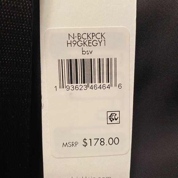 Calvin Klein Drawstring Backpack purse - Picture 2 of 5